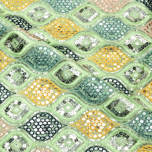 Embroidered Georgette Fabric