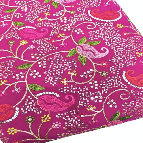 Embroidered Georgette Fabric