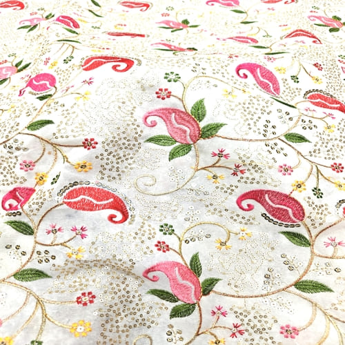 Embroidered Georgette Fabric