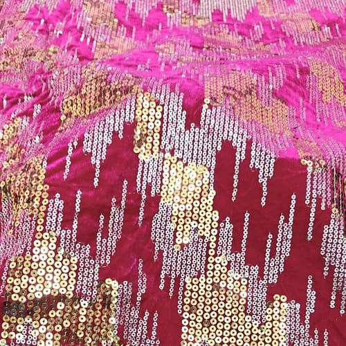 Embroidered Velvet Fabric