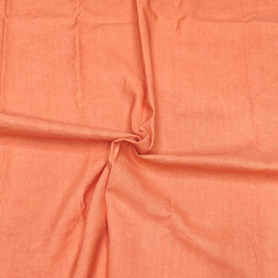 Orange Pure Linen Fabric