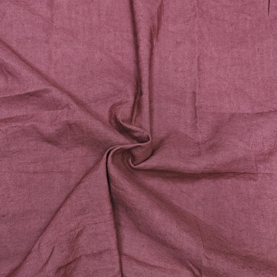 Maroon Pure Linen Fabric