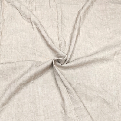 Natural Brown Pure Linen Fabric