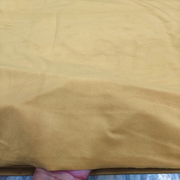 Camel Beige Velvet Upholstery Fabric - Image 2