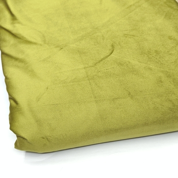Olive Green Velvet Upholstery Fabric