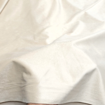 Ivory Velvet Upholstery Fabric - Image 2