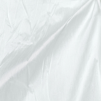 Off White Polyester Dupioni Fabric - Image 2