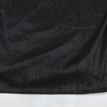 Black Polyester Dupioni Fabric - Image 2