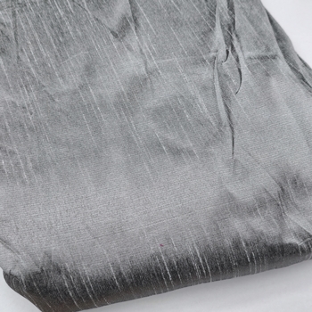 Silver Polyester Dupioni Fabric - Image 2