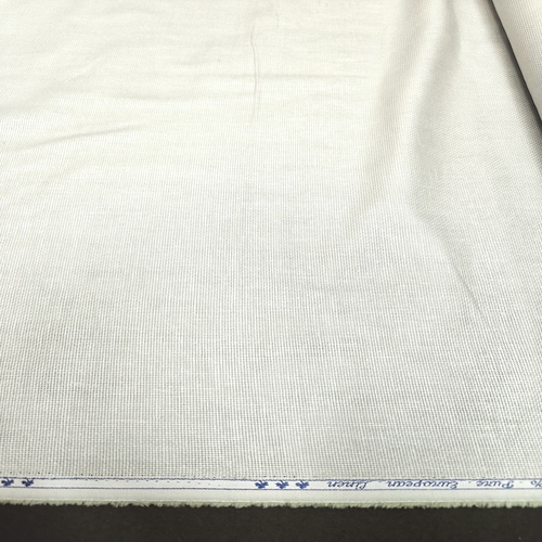 Off White Jute Linen Fabric - Image 2