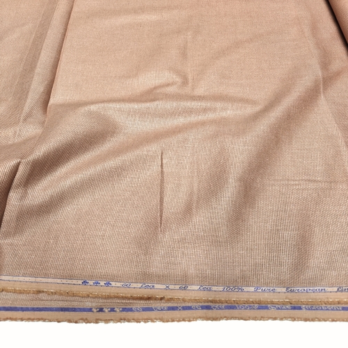 Rust Jute Linen Fabric - Image 2