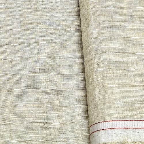 Light Brown Linen Dobby Fabric - Image 2