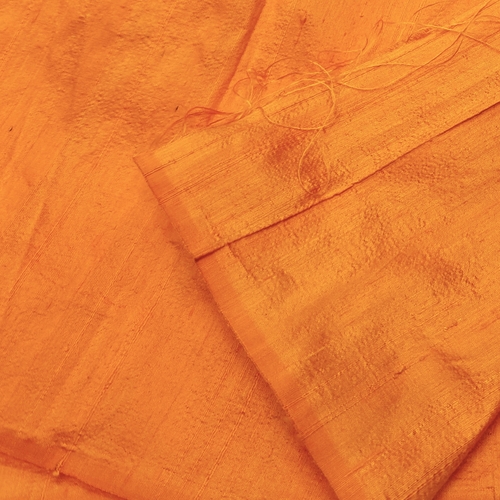Fanta Orange Raw Silk Fabric - Image 2