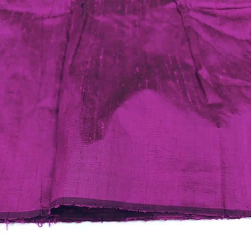Dark Pink Raw Silk Fabric - Image 2