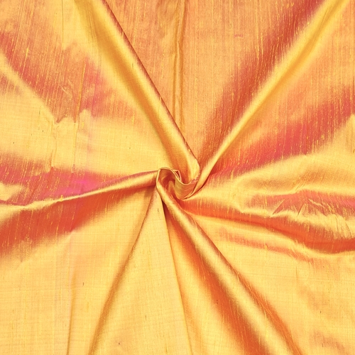 Pinkish Gold Raw Silk Fabric - Image 2
