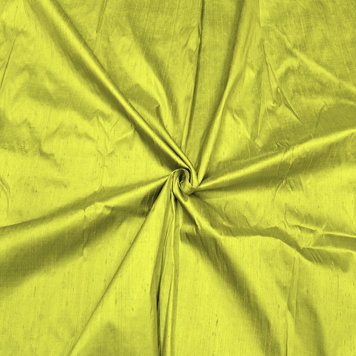 Olive Green Raw Silk Fabric - Image 2