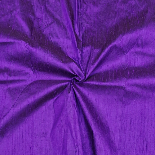 Dark Magenta Raw Silk Fabric - Image 2