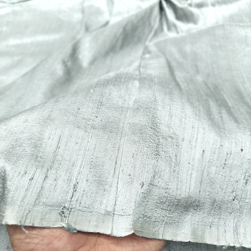 Single Grey Raw Silk Fabric - Image 2