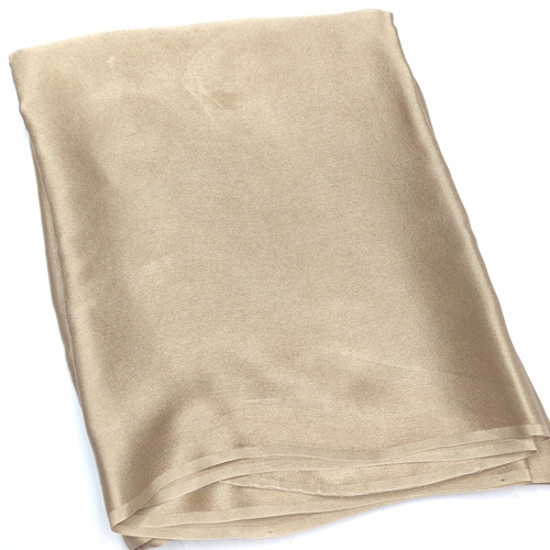 Champagne Gold Satin Silk Fabric - Image 2