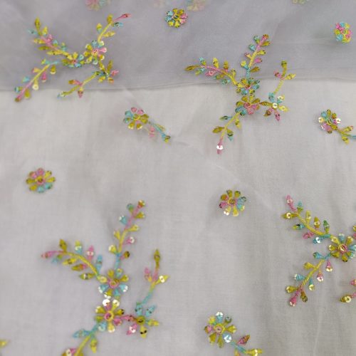 Embroidered Georgette Fabric