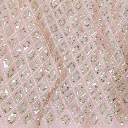 Embroidered Georgette Fabric