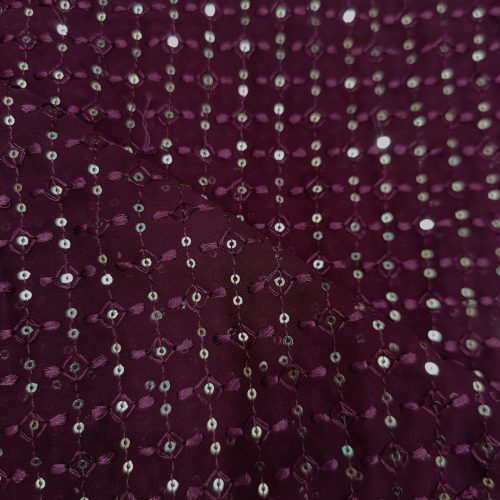 Embroidered Georgette Fabric