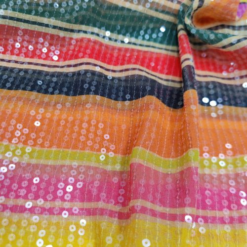 Embroidered Georgette Fabric